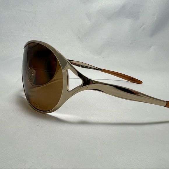 Oakley Deception Polarized Gold Metal Sunglasses with Case- Frames Only - Picture 4 of 14
